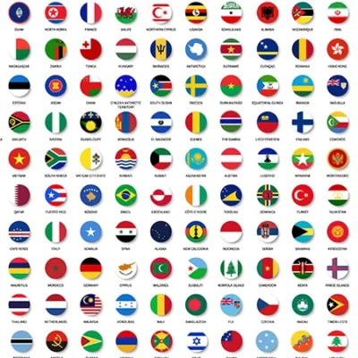 فایل وکتوری پرچم تمام کشور ها