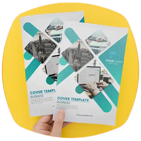 موکاپ نمایش تراکت تبلیغاتی 2