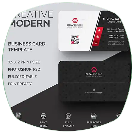 فایل لایه باز کارت ویزیت 2