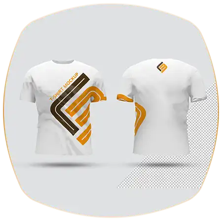 موکاپ تی شرت پشت رو