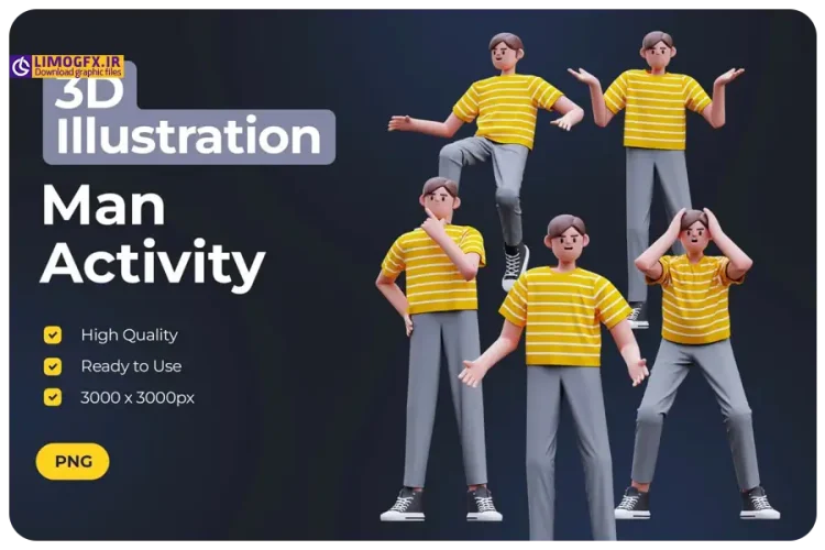 کارکتر های سه بعدی مرد