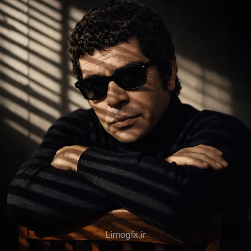 پرتره سینمایی فوق‌واقعی با نور کرکره‌ای